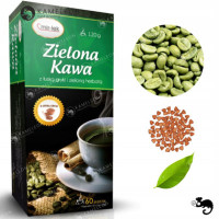 MIR-LEK ZIELONA KAWA z łuską gryki i zieloną herbatą 120G 60saszetek