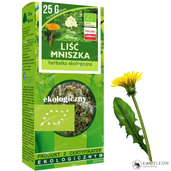 MNISZEK LEKARSKI LIŚĆ MNISZKA eko 25g DARY NATURY wsparcie: WĄTROBA ŻOŁĄDEK MNISZEK LEKARSKI LIŚĆ MNISZKA eko 25g DARY NATURY wsparcie: WĄTROBA ŻOŁĄDEK