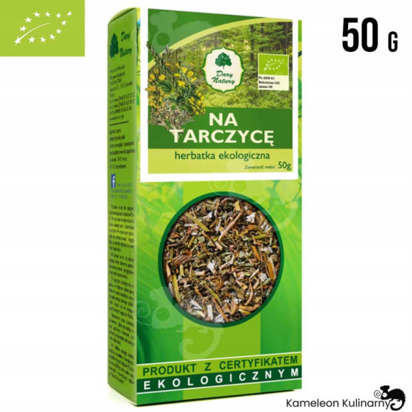 NA TARCZYCĘ TARCZYCA mieszanka ziół zioła ekologiczne Bio 50g DARY NATURY NA TARCZYCĘ TARCZYCA mieszanka ziół zioła ekologiczne Bio 50g DARY NATURY