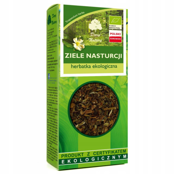NASTURCJA ZIELE NASTURCJI eko DARY NATURY 50g wsparcie TRAWIENIE METABOLIZM NASTURCJA ZIELE NASTURCJI eko DARY NATURY 50g wsparcie TRAWIENIE METABOLIZM