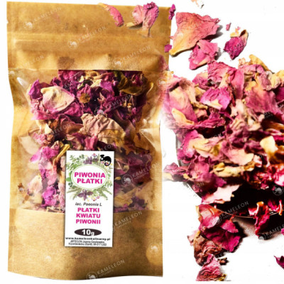 PIWONIA suszone płatki PIWONII JADALNE KWIATY 10g