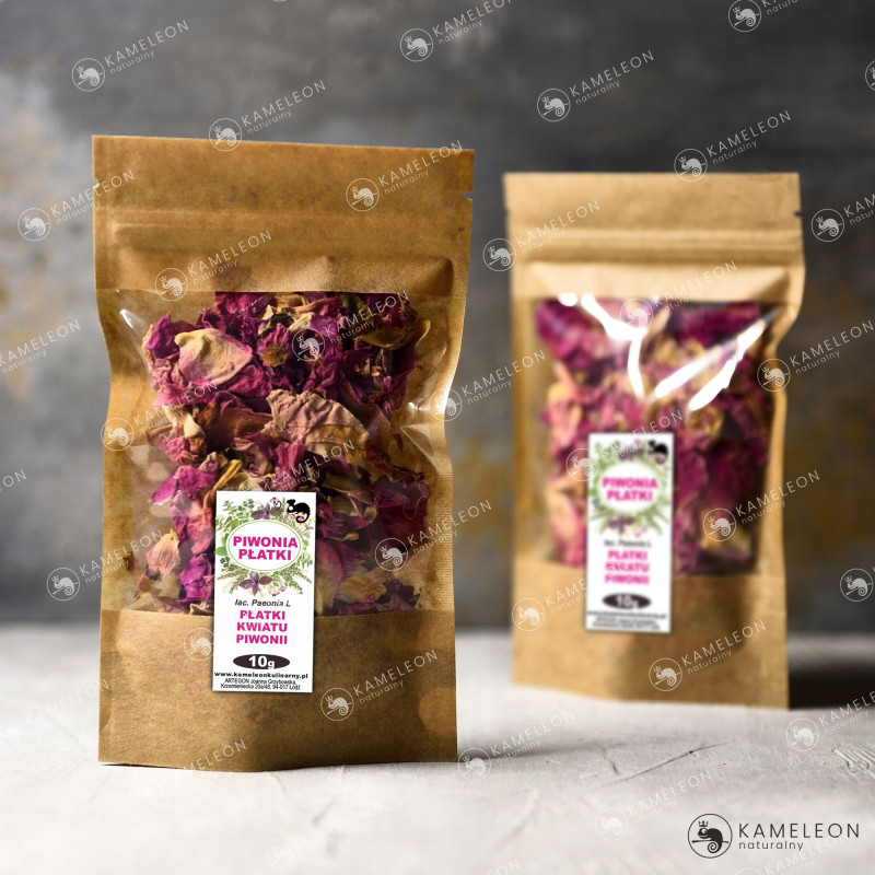 PIWONIA suszone płatki PIWONII JADALNE KWIATY 10g