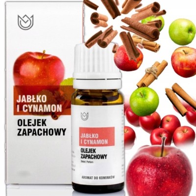OLEJEK ZAPACHOWY eteryczny JABŁKO CYNAMON 10ml owocowy