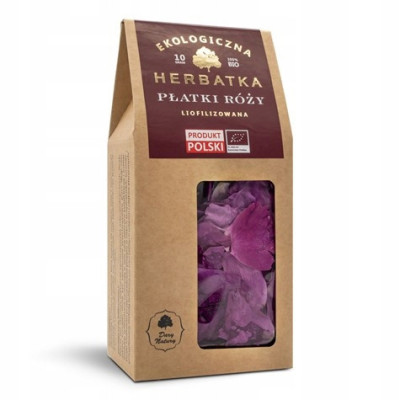 PŁATKI RÓŻY liofilizowane herbatka 10g EKOLOGICZNE eko bio DARY NATURY