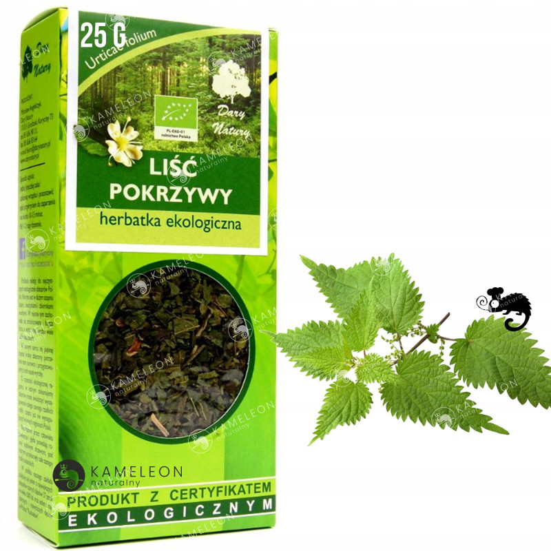 POKRZYWA SUSZONA LIŚĆ POKRZYWY eko DARY NATURY 25g