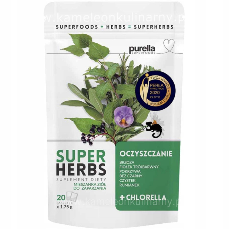 PURELLA SUPERHERBS MIX 6 ENERGIA TRAWIENIE ODCHUDZANIE USPOKOJENIE i inne