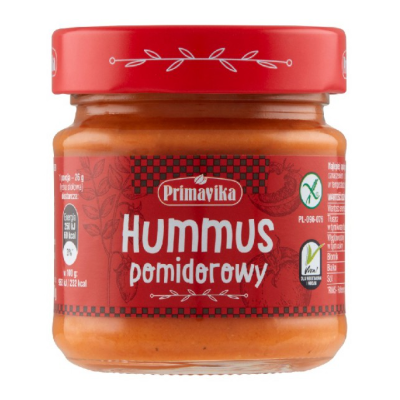 Primavika HUMMUS POMIDOROWY bez glutenu 160G