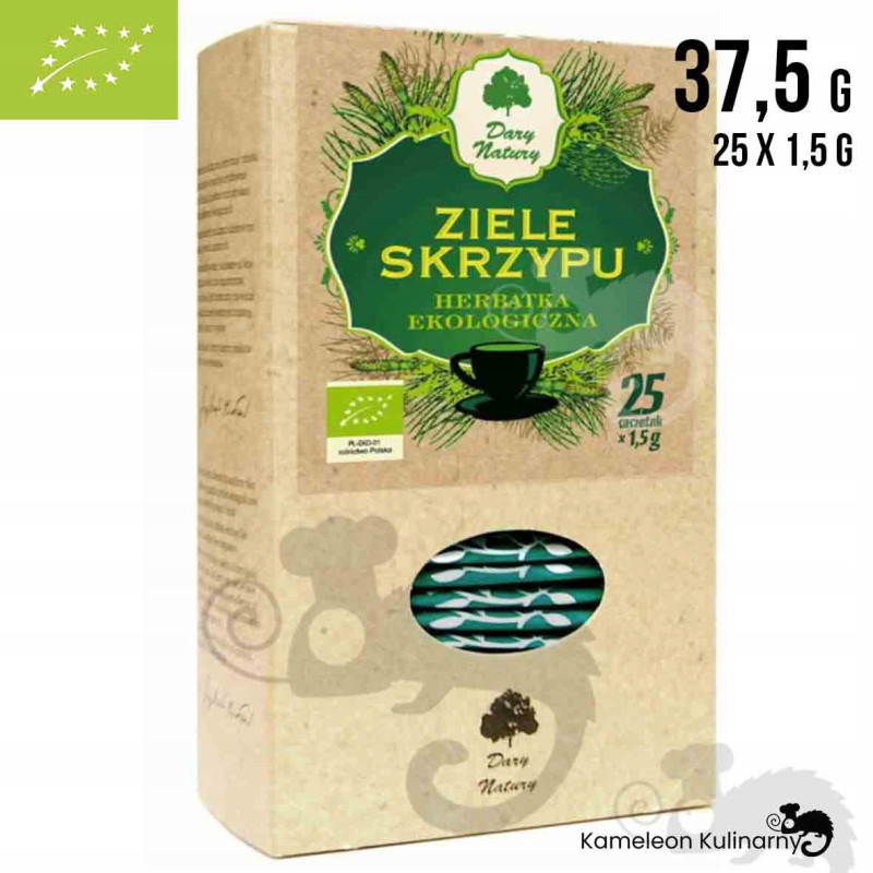 SKRZYP ZIELE SKRZYPU 25 saszetek 37G DARY NATURY wsparcie ANEMIA WŁOSY