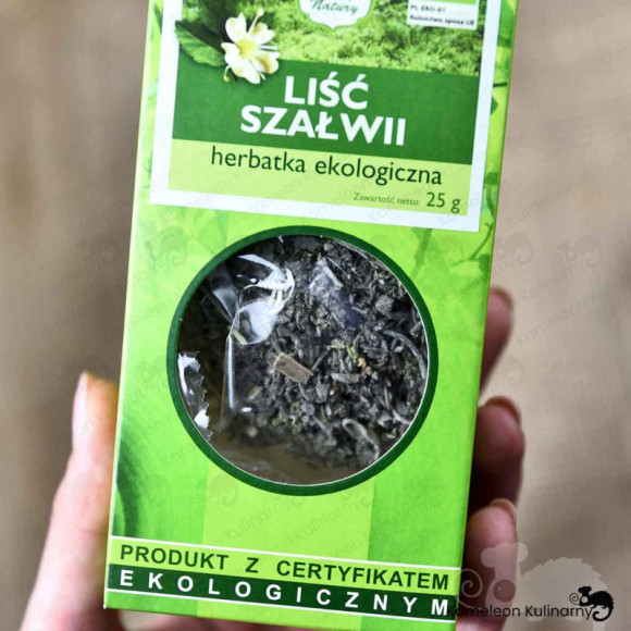 SZAŁWIA liść SZAŁWII NAPARY PŁUKANKI OKŁADY 25g