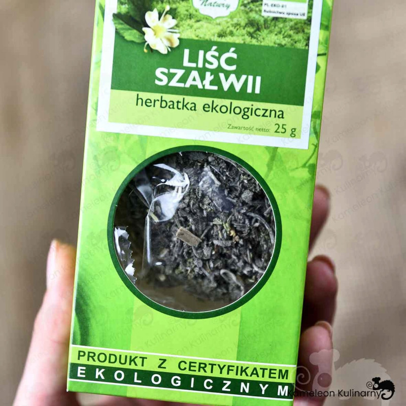 SZAŁWIA liść SZAŁWII NAPARY PŁUKANKI OKŁADY 25g