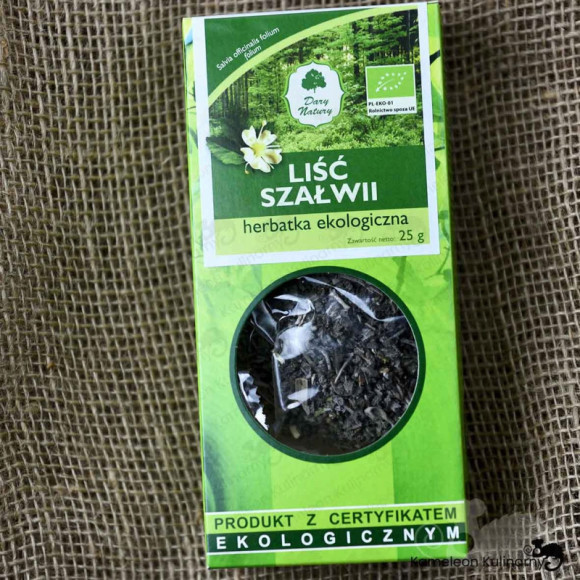 SZAŁWIA liść SZAŁWII NAPARY PŁUKANKI OKŁADY 25g