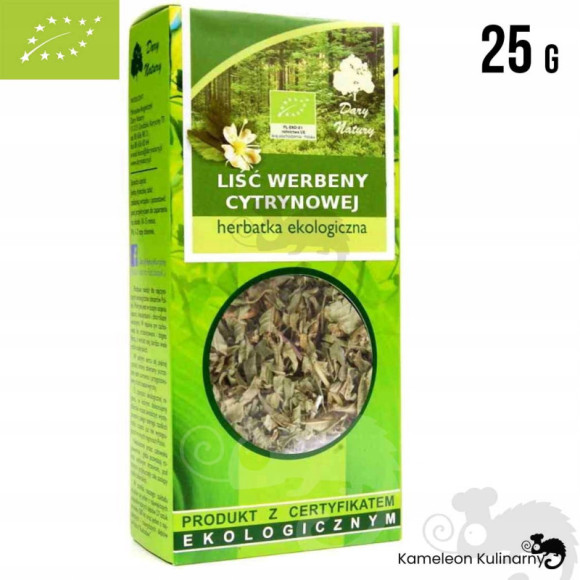 WERBENA CYTRYNOWA LIŚĆ WERBENY ziele eko 25g DARY NATURY wsparcie ODPORNOŚĆ