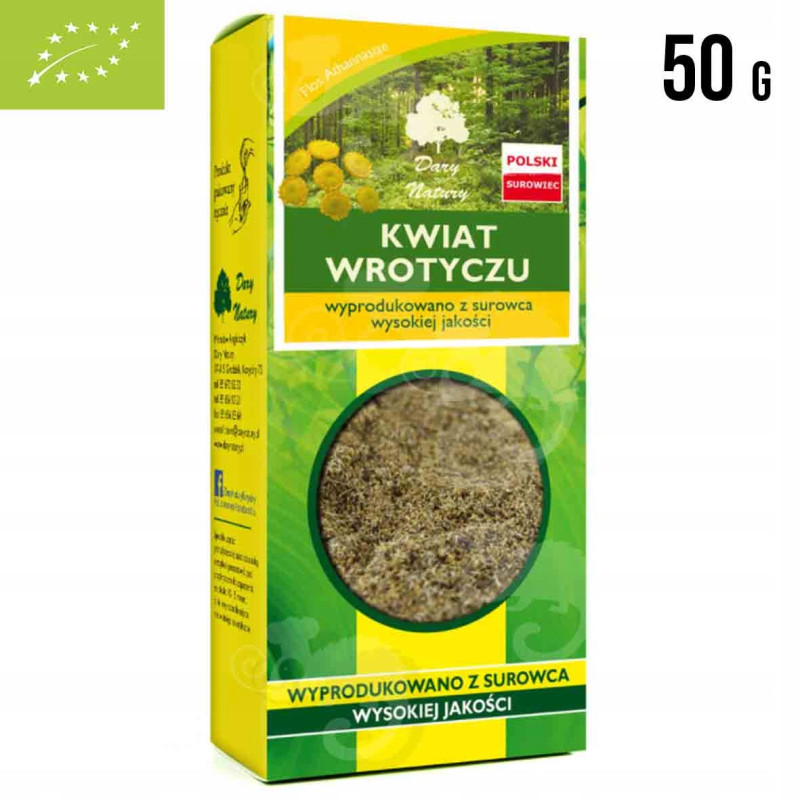WROTYCZ kwiat WROTYCZU Tanacetum vulgare wparcie NA PASOŻYTY 50g DARYNATURY
