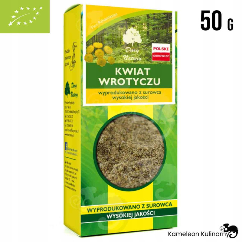 WROTYCZ kwiat WROTYCZU Tanacetum vulgare wparcie NA PASOŻYTY 50g DARYNATURY