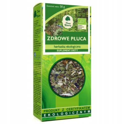 ZDROWE PŁUCA 50g herbatka EKOLOGICZNA Dary Natury SOSNA SZAŁWIA HYZOP ŚLAZ