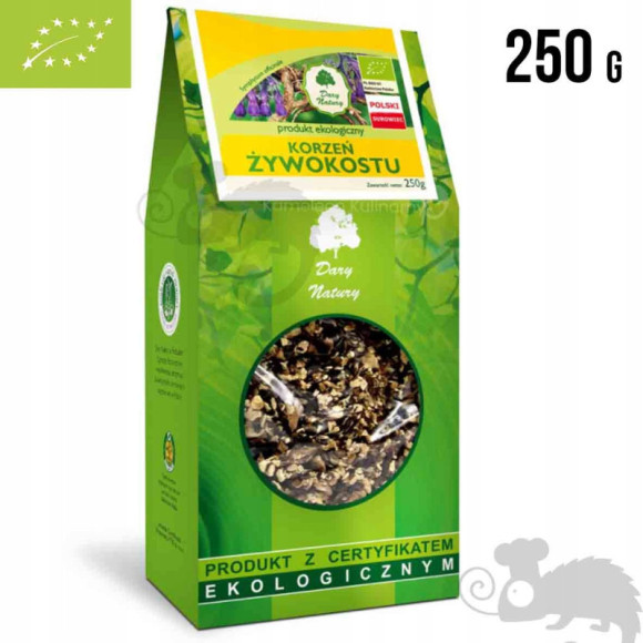 ŻYWOKOST KORZEŃ ŻYWOKOSTU na OKŁADY STŁUCZENIA OTARCIA EKO 250g DARY NATURY ŻYWOKOST KORZEŃ ŻYWOKOSTU na OKŁADY STŁUCZENIA OTARCIA EKO 250g DARY NATURY