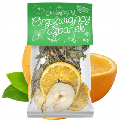 ORZEŹWIAJĄCY DZBANEK mieszanka POMARAŃCZA PIGWA MIĘTA eko DARY NATURY 15g