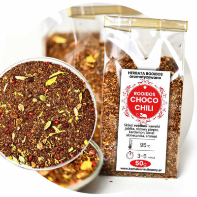 herbata ROOIBOS CHOCO CHILI CHILLI z pieprzem 50g