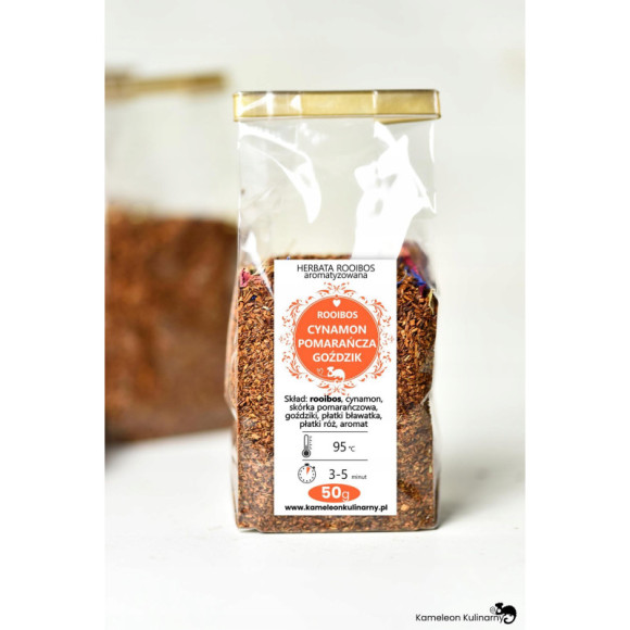 herbata ROOIBOS CYNAMON POMARAŃCZA GOŹDZIK 50g herbata ROOIBOS CYNAMON POMARAŃCZA GOŹDZIK 50g