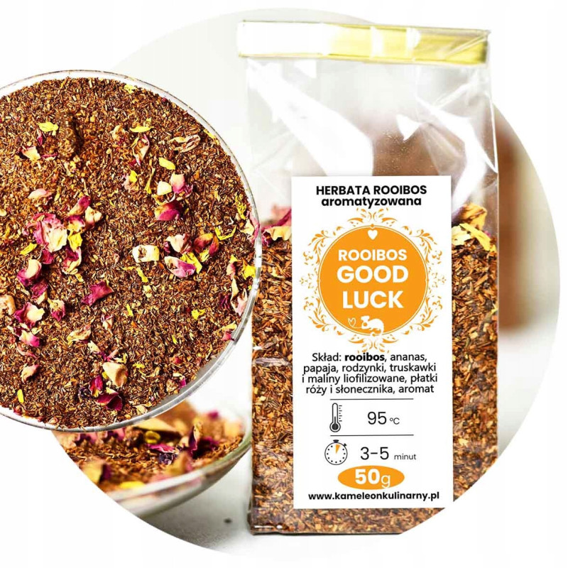 herbata ROOIBOS GOOD LUCK ananas papaja malina 50g