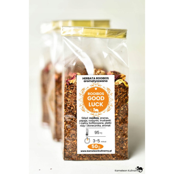 herbata ROOIBOS GOOD LUCK ananas papaja malina 50g herbata ROOIBOS GOOD LUCK ananas papaja malina 50g