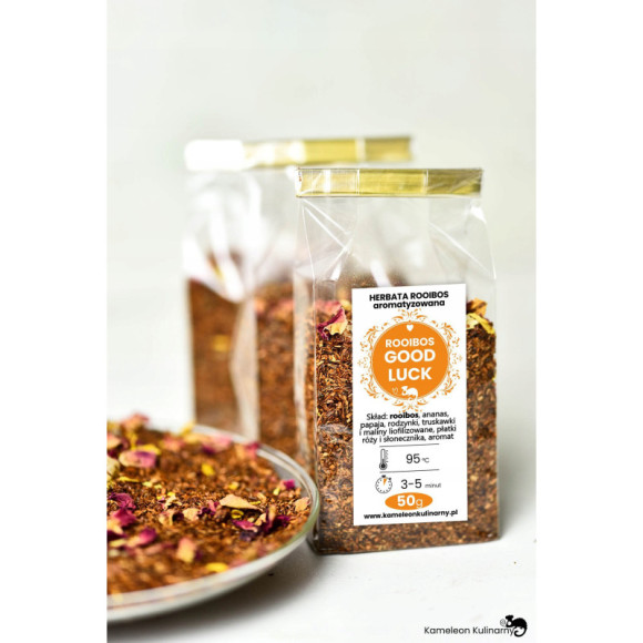 herbata ROOIBOS GOOD LUCK ananas papaja malina 50g herbata ROOIBOS GOOD LUCK ananas papaja malina 50g