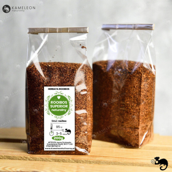herbata ROOIBOS NATURALNY SUPERIOR Czerwonokrzew duże opakowanie 200g 0,2KG herbata ROOIBOS NATURALNY SUPERIOR Czerwonokrzew duże opakowanie 200g 0,2KG