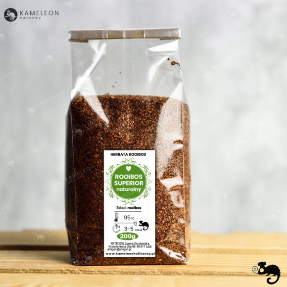 herbata ROOIBOS NATURALNY SUPERIOR Czerwonokrzew duże opakowanie 200g 0,2KG herbata ROOIBOS NATURALNY SUPERIOR Czerwonokrzew duże opakowanie 200g 0,2KG