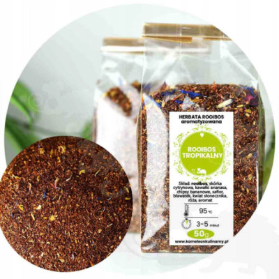 herbata ROOIBOS TROPIKALNY cytryna ananas banan 50