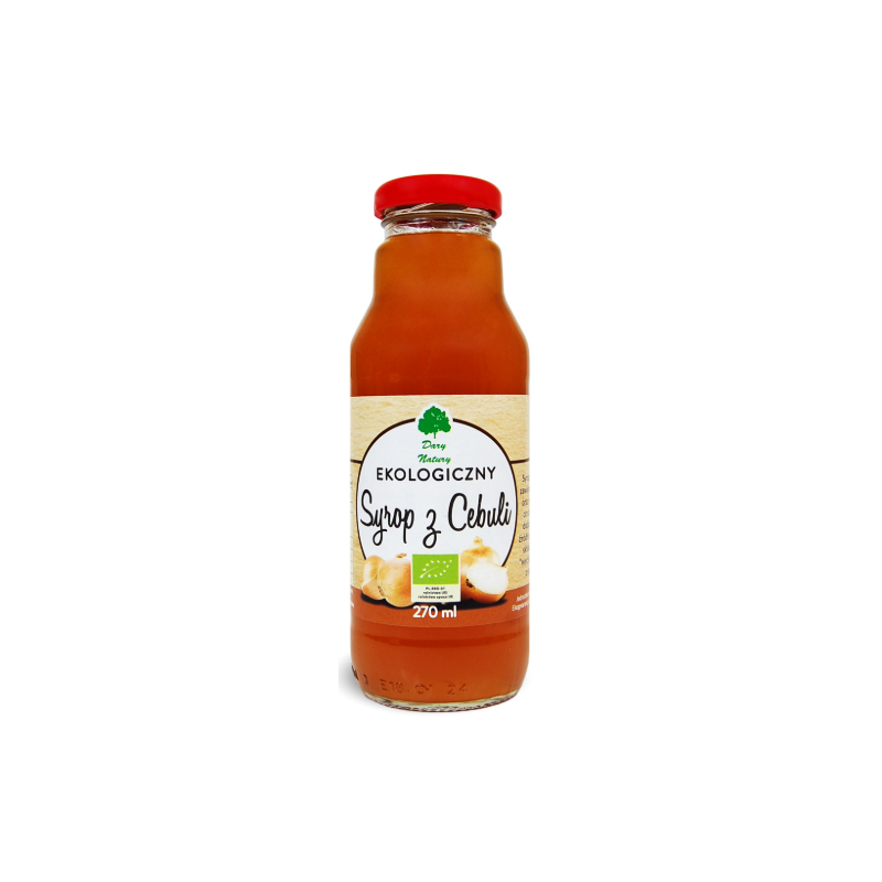 Dary Natury SYROP SOK Z CEBULI eko 270ml wsparcie KASZEL &