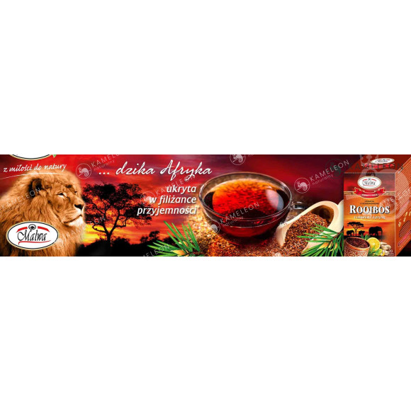 Herbata ROOIBOS z IMBIREM i CYTRYNĄ 20 saszetek MALWA Herbata ROOIBOS z IMBIREM i CYTRYNĄ 20 saszetek MALWA