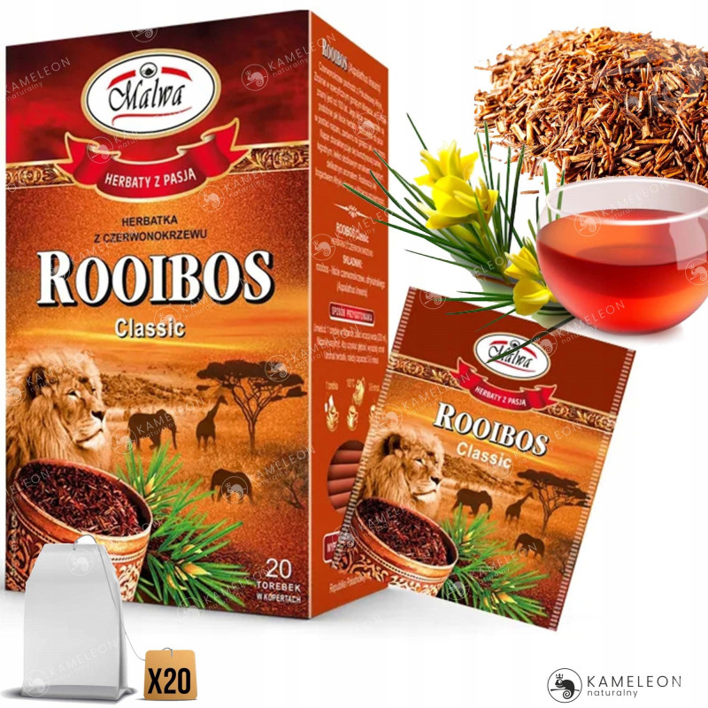 MALWA herbata ROOIBOS CLASSIC saszetki 20szt 40G