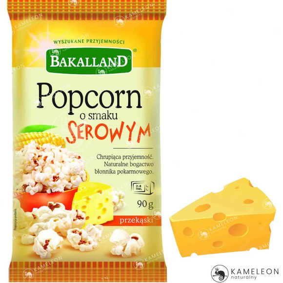 BAKALLAND POPCORN DO MIKROFALÓWKI 15szt MIX SMAKÓW Maślany