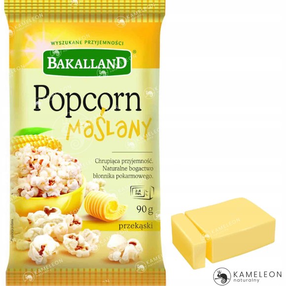 BAKALLAND POPCORN DO MIKROFALÓWKI 15szt MIX SMAKÓW Maślany