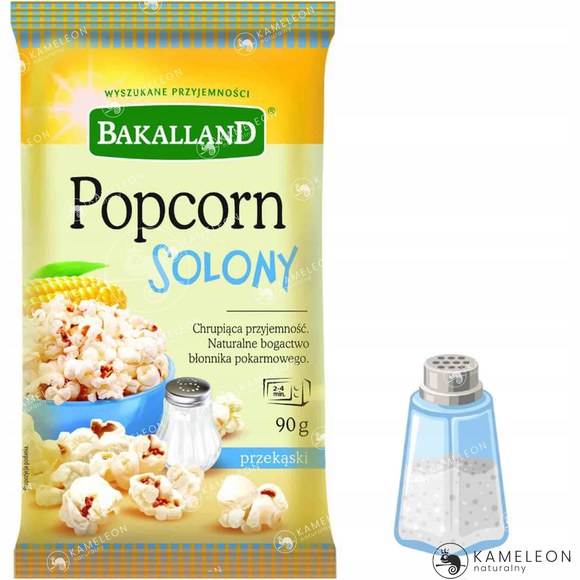 BAKALLAND POPCORN DO MIKROFALÓWKI 15szt MIX SMAKÓW Maślany