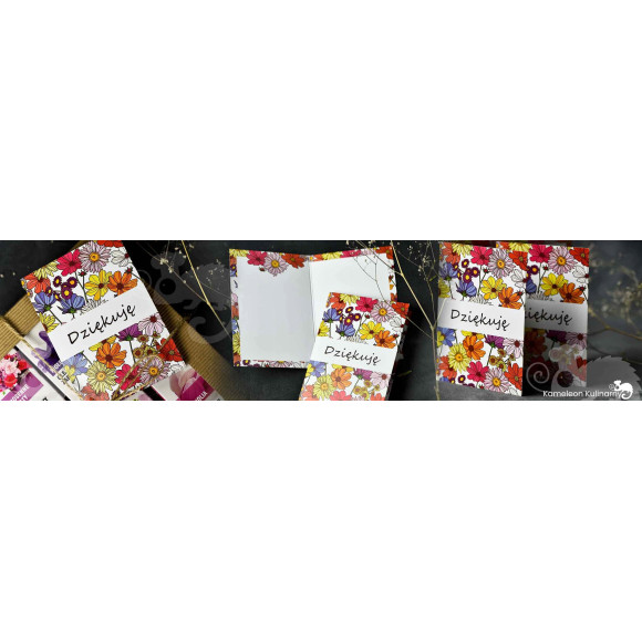 BILECIK DO PREZENTU ZAWIESZKA Karnet kartka kwiatowa 7x10cm DZIĘKUJĘ 2szt BILECIK DO PREZENTU ZAWIESZKA Karnet kartka kwiatowa 7x10cm DZIĘKUJĘ 2szt