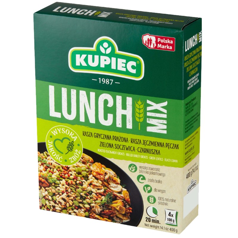 Kupiec LUNCH MIX zestaw mieszanka ziaren MIX 2 RODZAJÓW