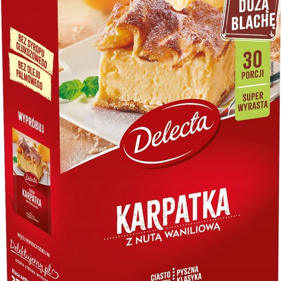 Delecta ZESTAW MIX 4x CIASTO zestaw BROWNIE + KARPATKA +