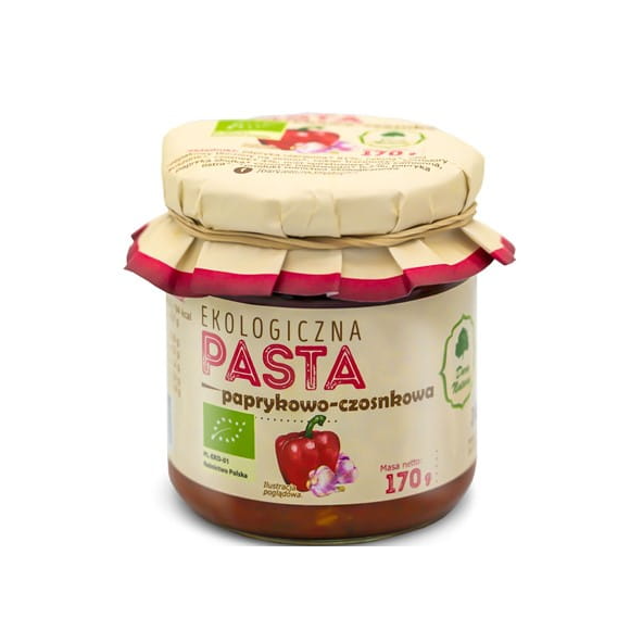 Dary Natury PASTA PAPRYKOWO CZOSNKOWA eko BIO 170g słoik