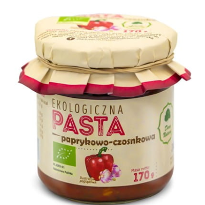 Dary Natury PASTA PAPRYKOWO CZOSNKOWA eko BIO 170g słoik