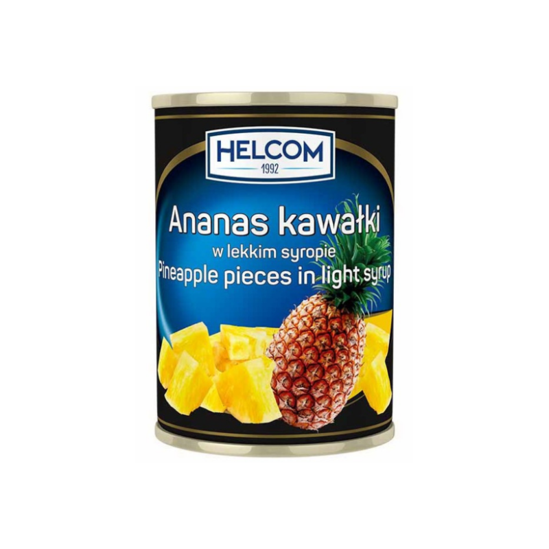 Helcom ANANAS KOSTKA W LEKKIM SYROPIE 580G