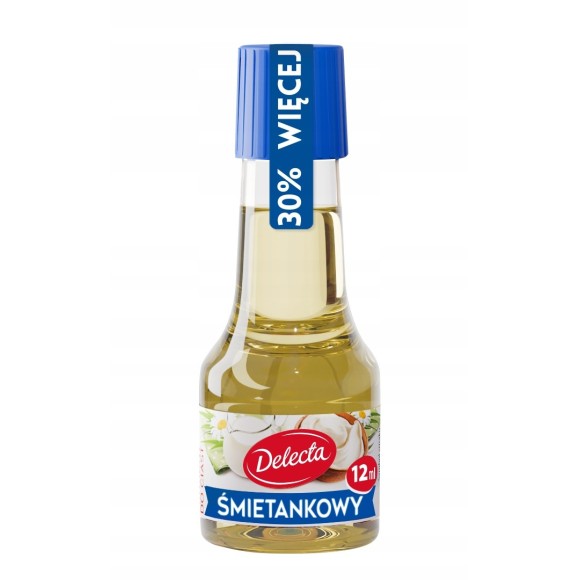 Delecta AROMAT ŚMIETANKOWY DO CIASTA 12ml na 2,5KG ciasta