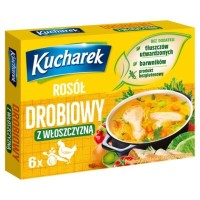 Kucharek KOSTKA ROSOŁOWA BULION DROBIOWY Z WŁOSZCZYZNA 60g