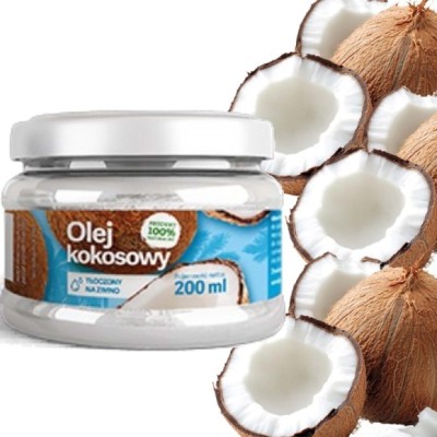 ACS OLEJ KOKOSOWY TŁOCZONY NA ZIMNO 100% naturalny pachnący