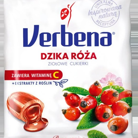 Verbena ZIOŁOWE CUKIERKI z wit. C MELISA + ROKITNIK + DZIKA