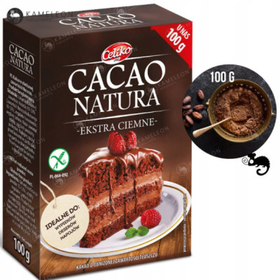 Celiko KAKAO CACAO EXTRA CIEMNE BEZGLUTENOWE 100G