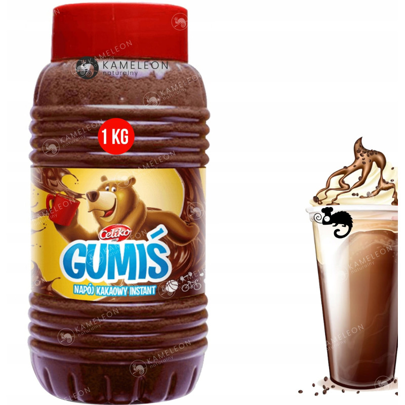 GUMIŚ KAKAO ROZPUSZCZALNE INSTANT z WITAMINAMI 1KG x6 na 150 napojów! 6KG