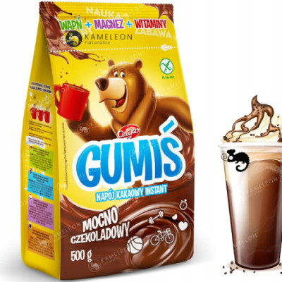 GUMIŚ KAKAO ROZPUSZCZALNE INSTANT z WITAMINAMI NAPÓJ KAKAOWY 500g 0,5KG