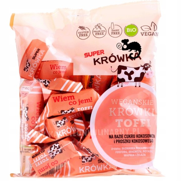 ME GUSTO KRÓWKI WEGAŃSKIE TOFFI BEZ GLUTENU LAKTOZY 150g