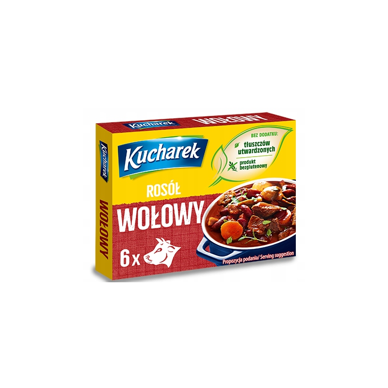 Kucharek KOSTKA ROSOŁOWA BULION WOŁOWY 60g bez glutenu